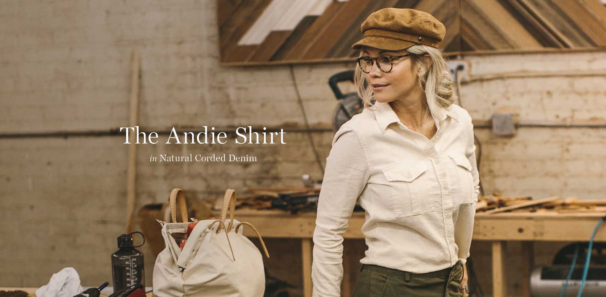 Natural Corded Denim Shirt N418771