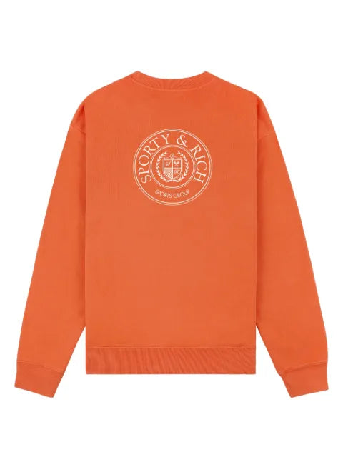 Sporty & Rich Connecticut Crest logo-print sweatshirt