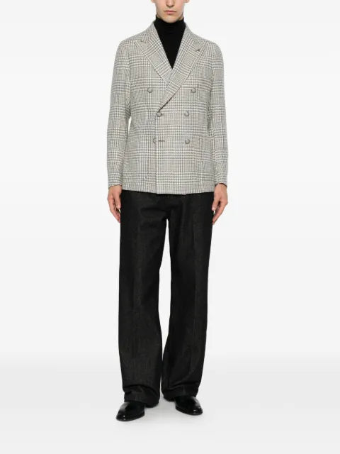 Tagliatore double-breasted check-pattern blazer
