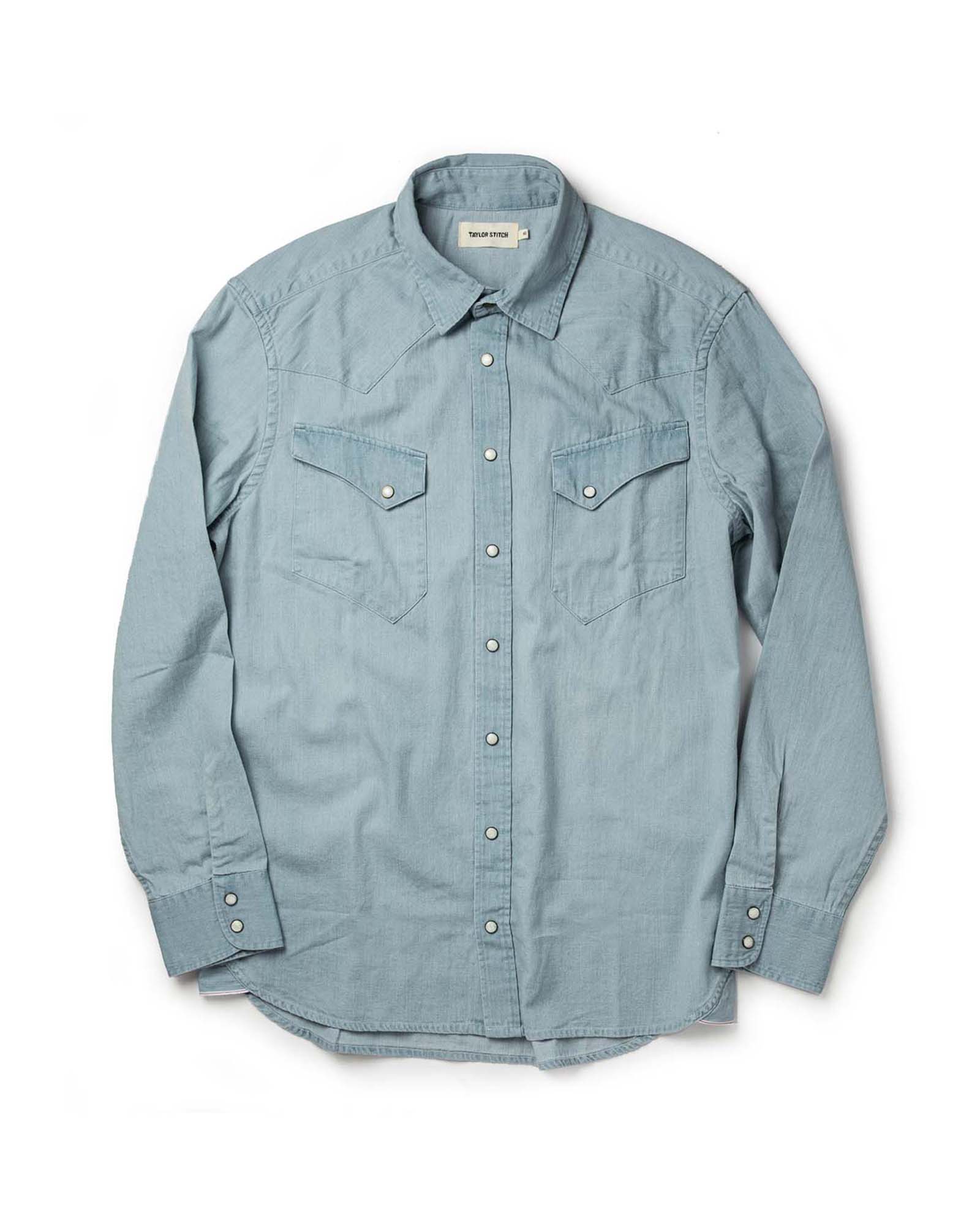 The Western Shirt in Washed Denim