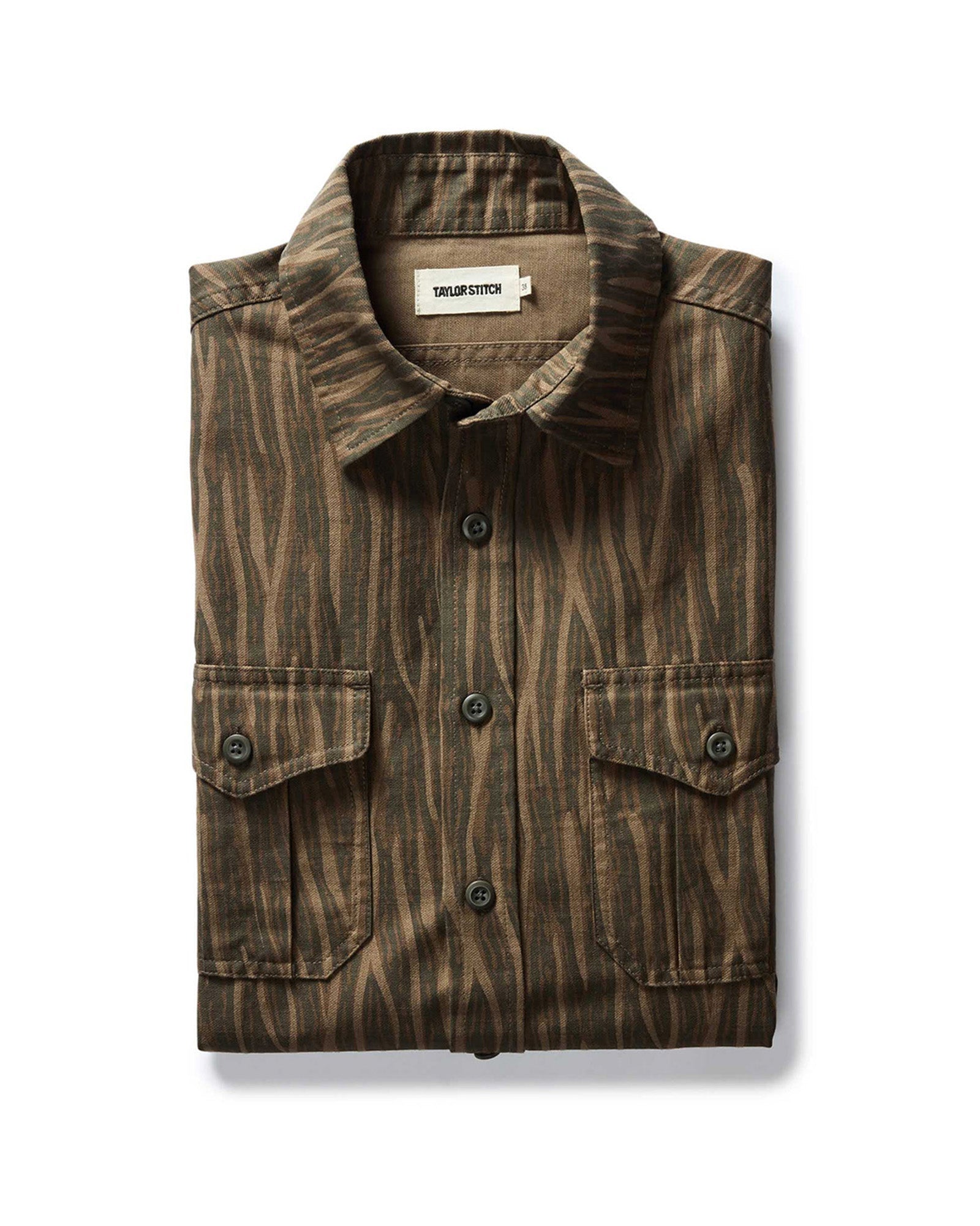 Bark Print Broken Twill Shirt L656118