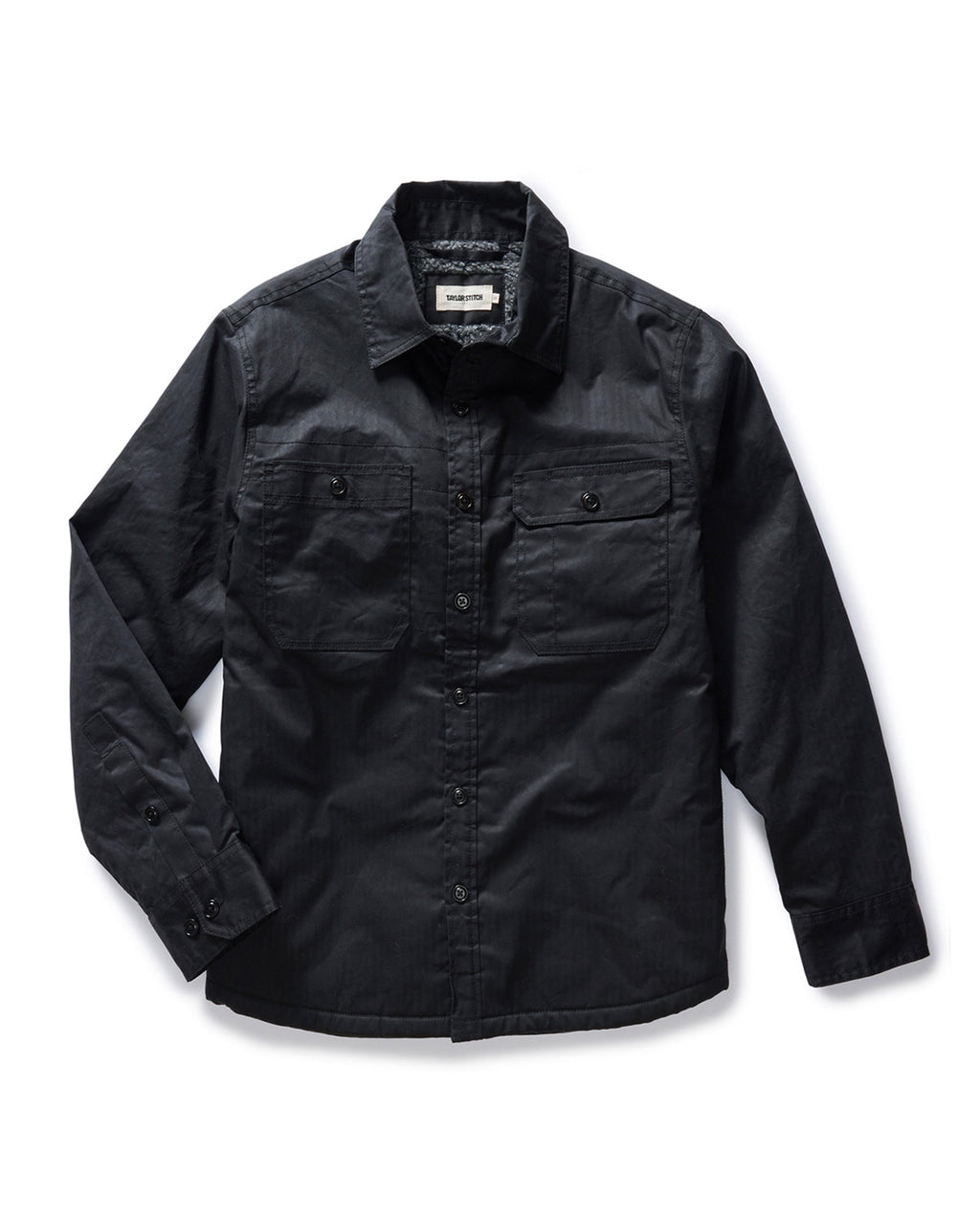 Jacket in Coal Dry Wax I80092