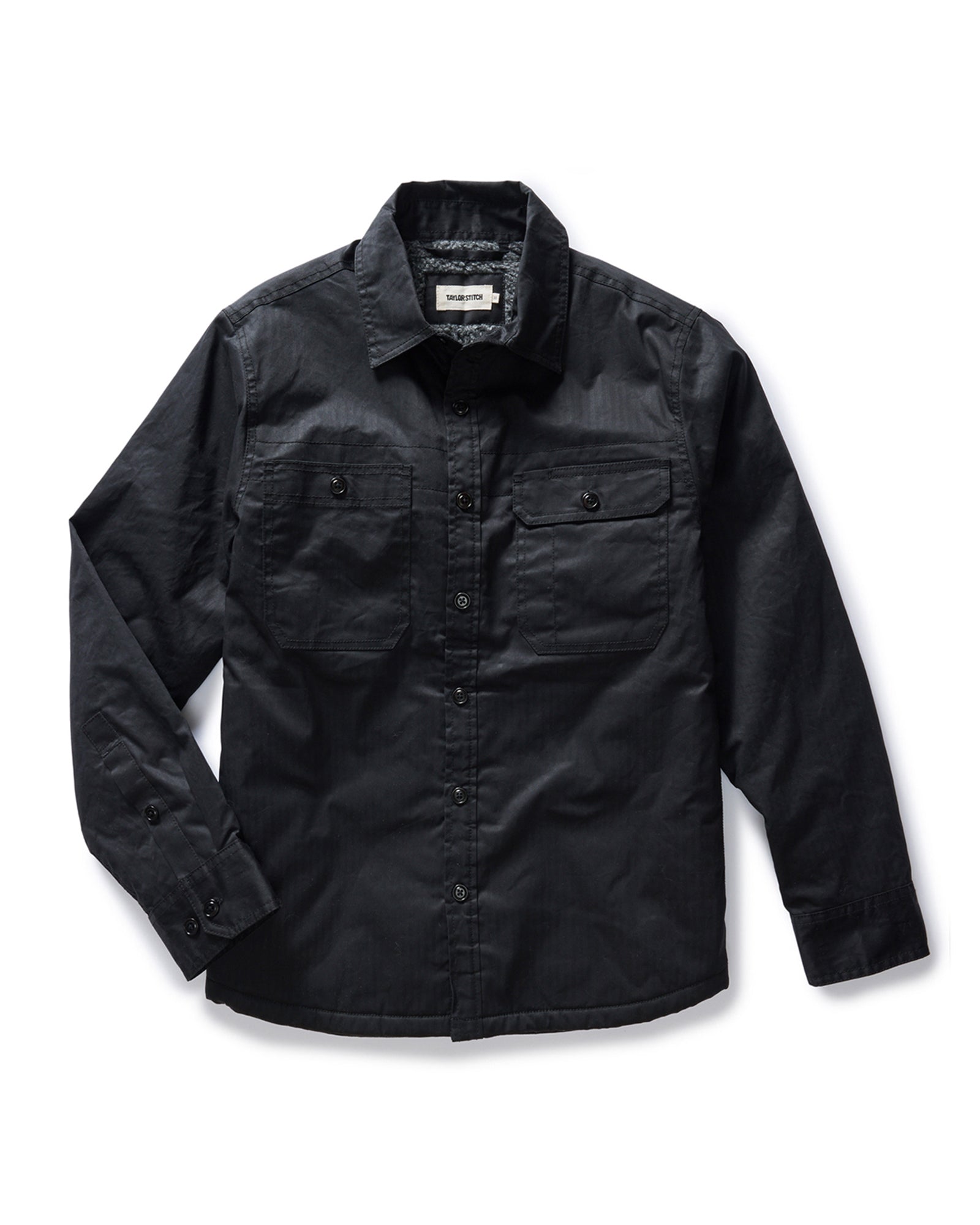 Jacket in Coal Dry Wax I80092