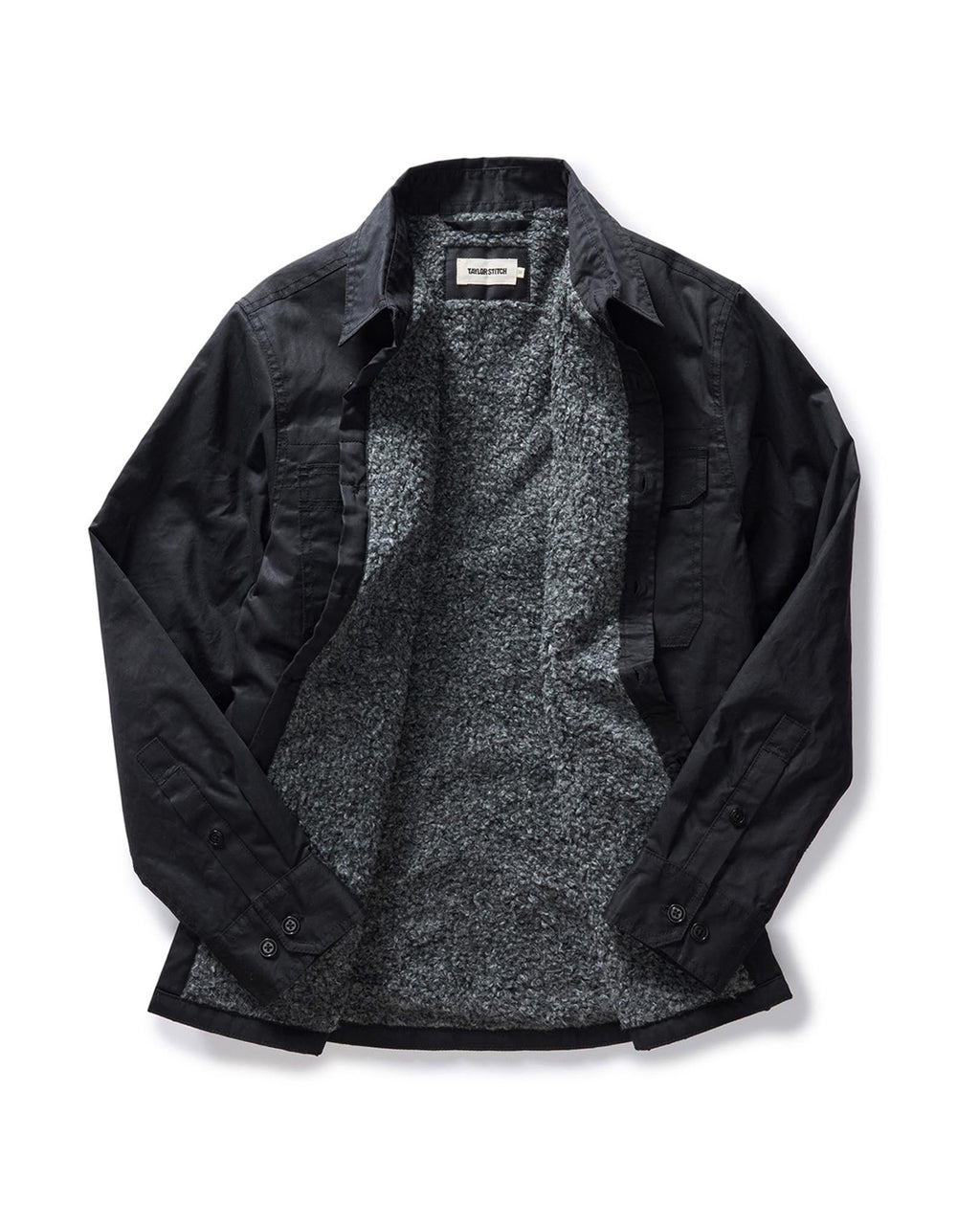 Jacket in Coal Dry Wax I80092