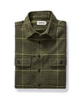 The Ledge Shirt in Olive Plaid