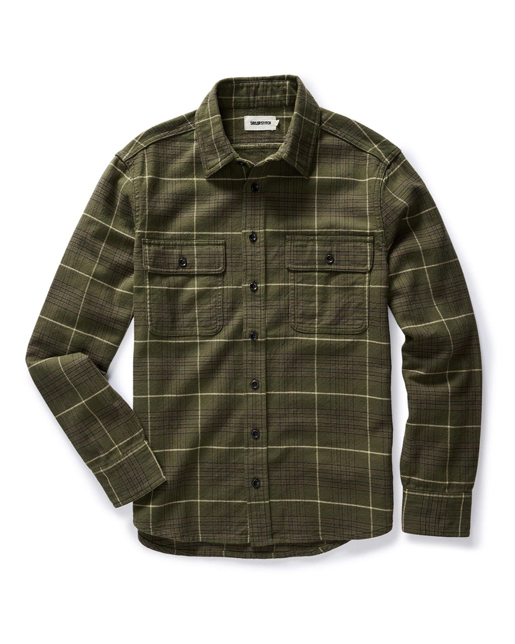The Ledge Shirt in Olive Plaid