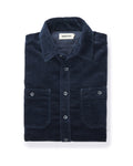 Corduroy Utility Shirt in Dark Navy A3232