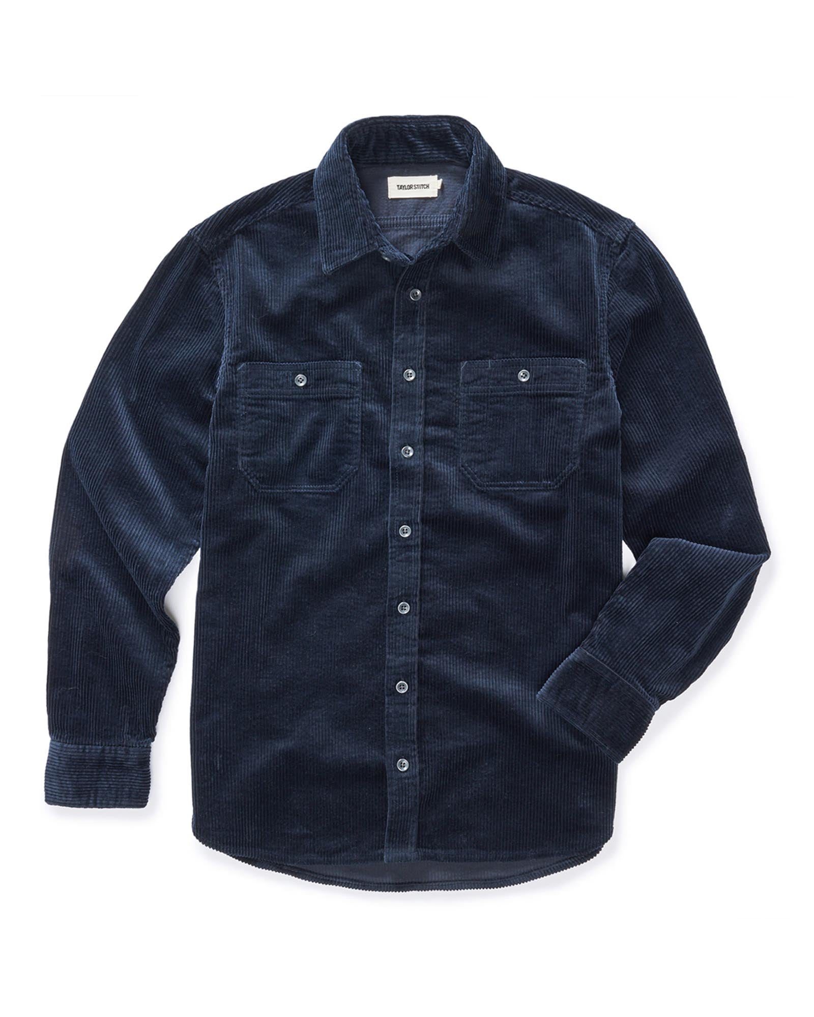 Corduroy Utility Shirt in Dark Navy A3232