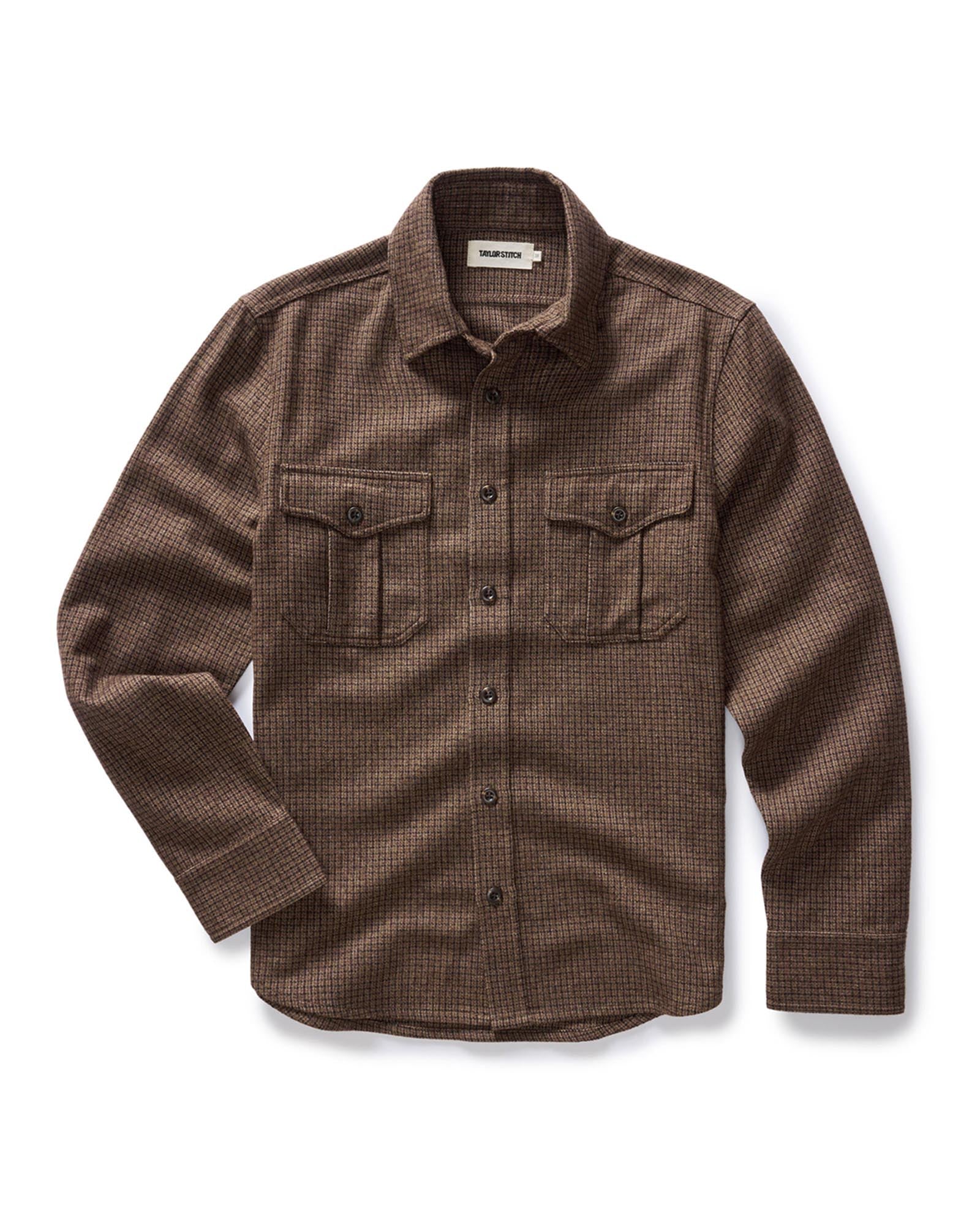 Wool Check Shirt R7016