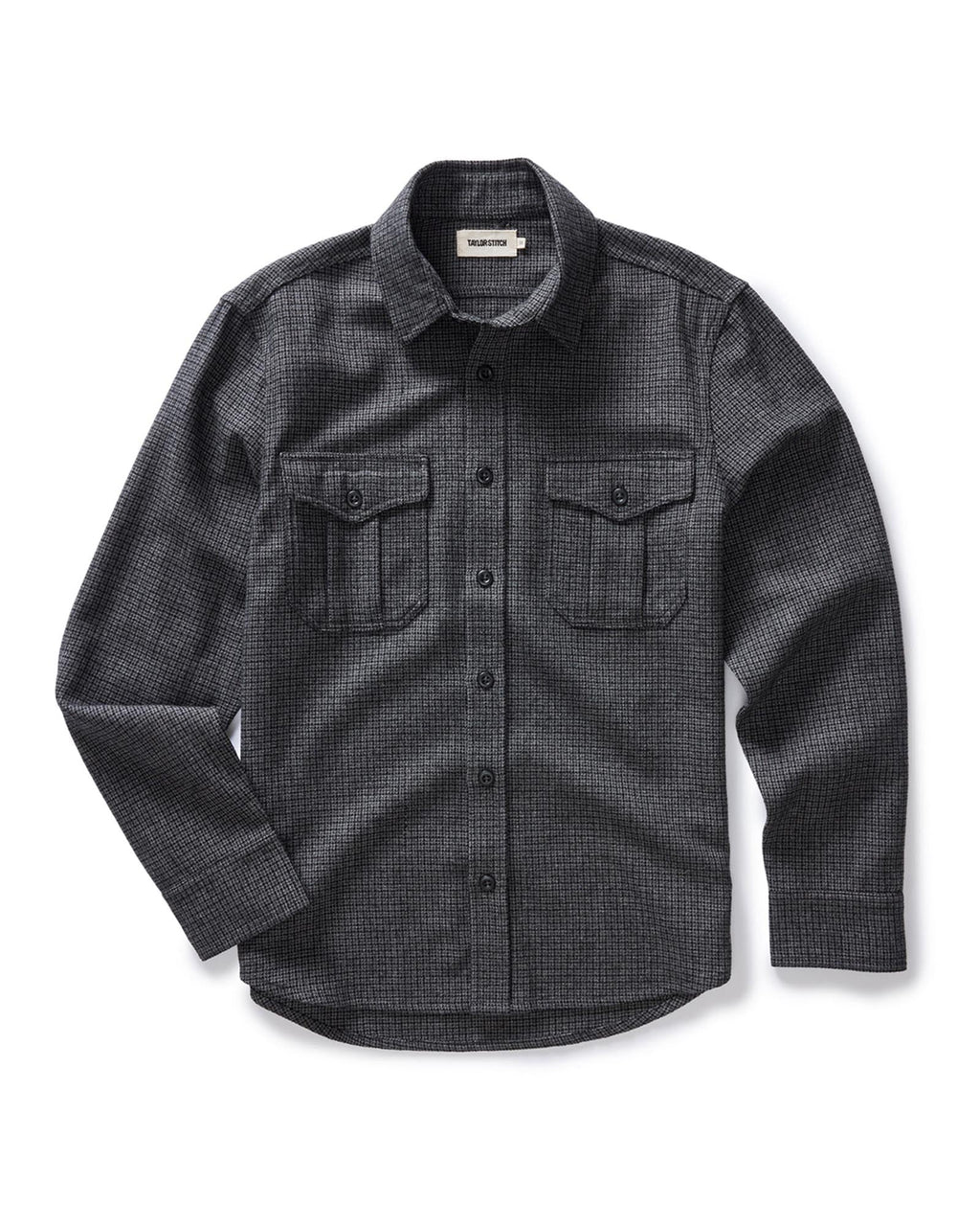 The Saddler Shirt in Ash Check Wool