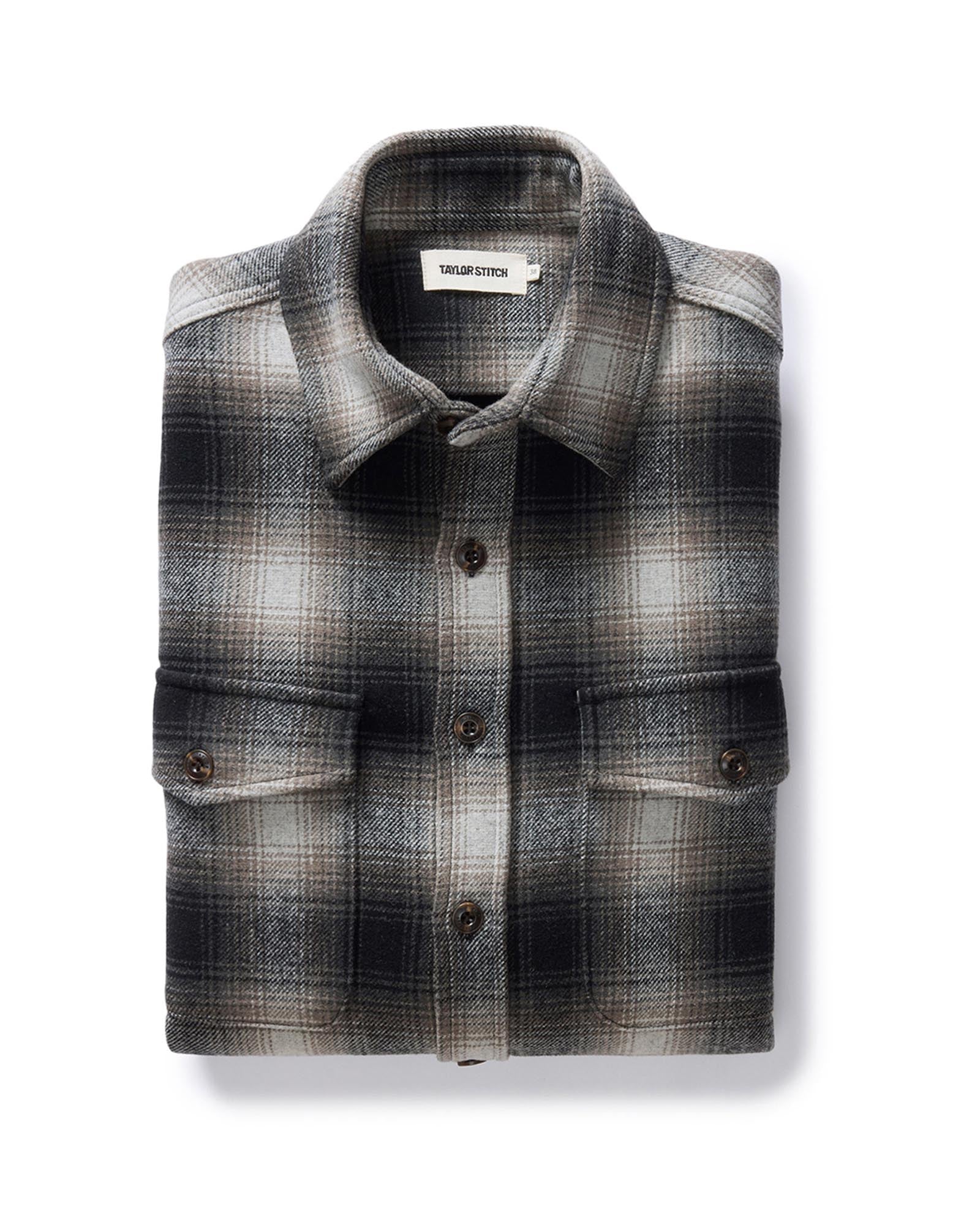 The Maritime Shirt Jacket in Olive Plaid