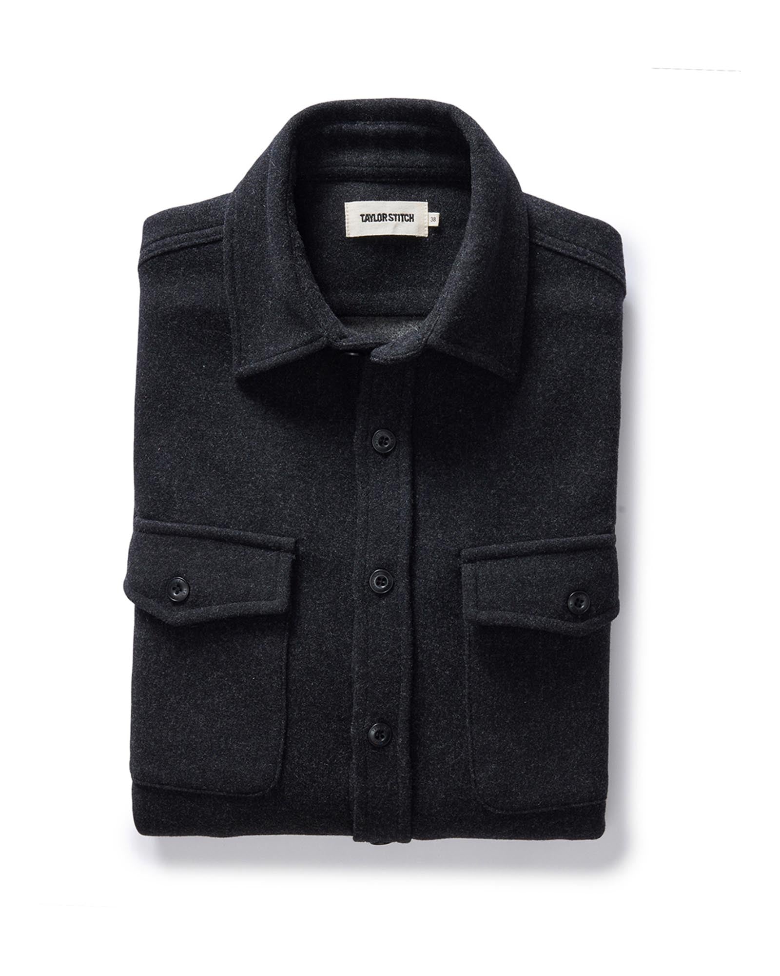 The Maritime Shirt Jacket in Heather Charcoal