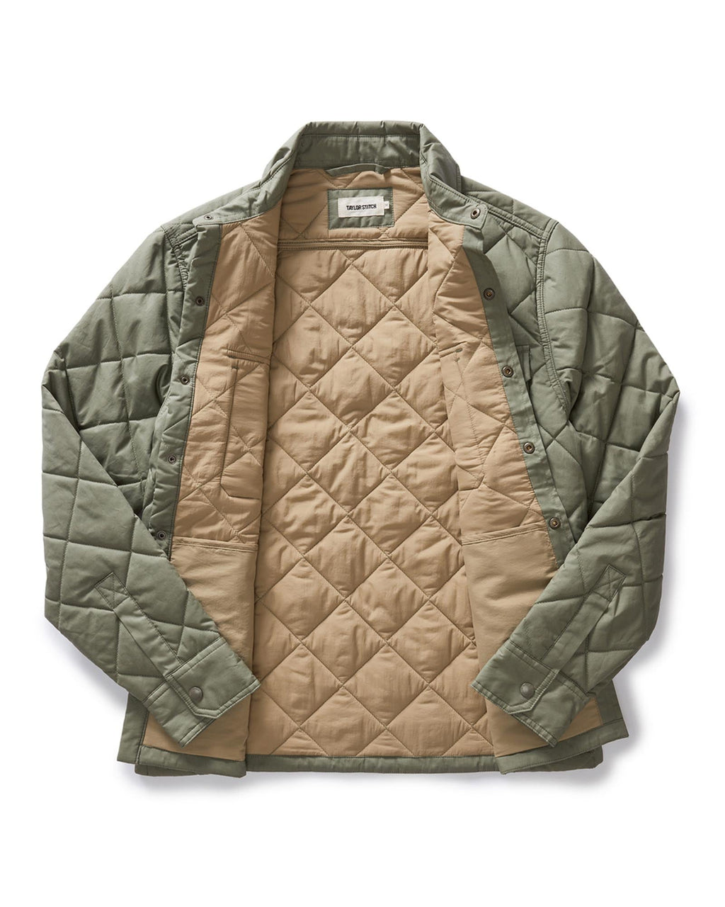 Shirt Jacket in Smoked Olive Dry Wax D954