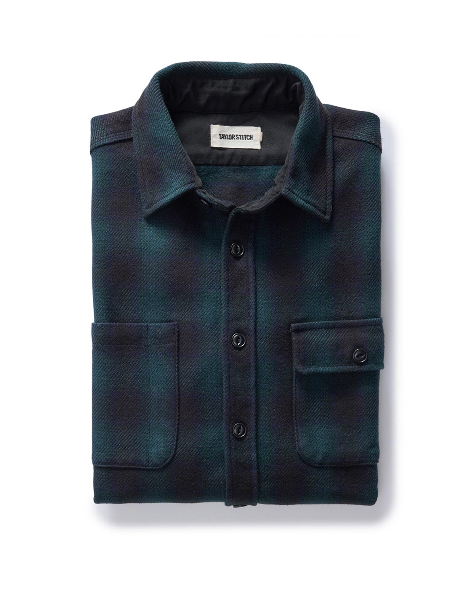 Black Pine Plaid Utility Shirt Z338