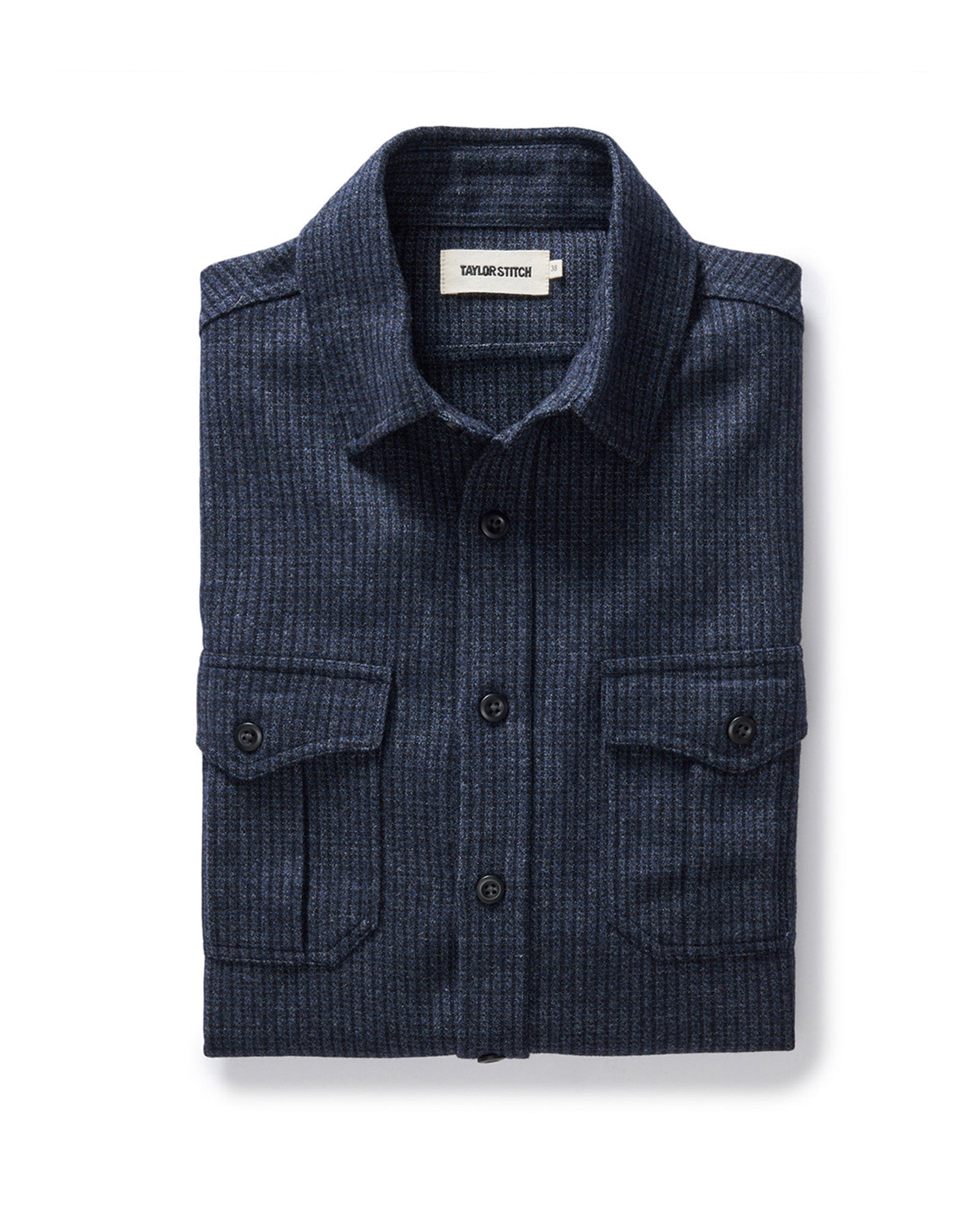 The Saddler Shirt in Midnight Check Wool