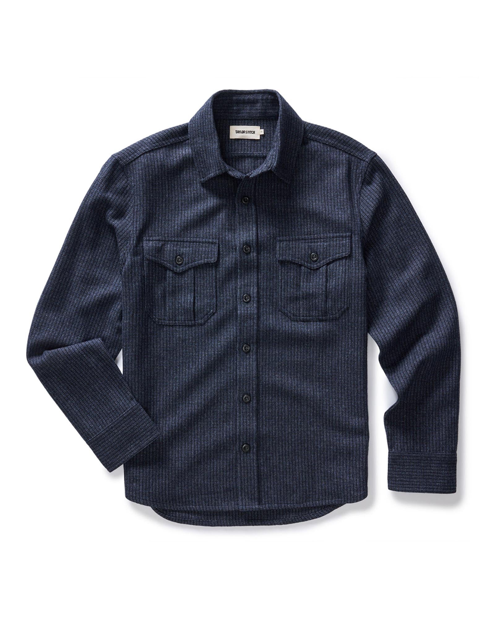 The Saddler Shirt in Midnight Check Wool