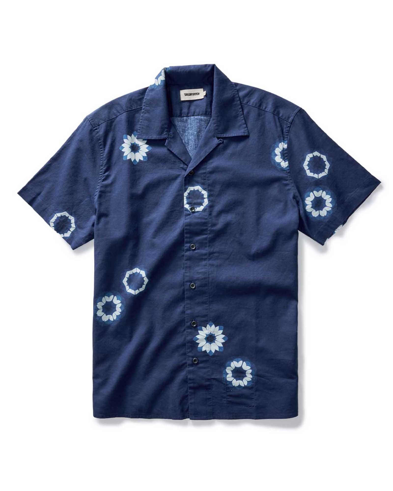 Dark Navy Geo Print Shirt H60880