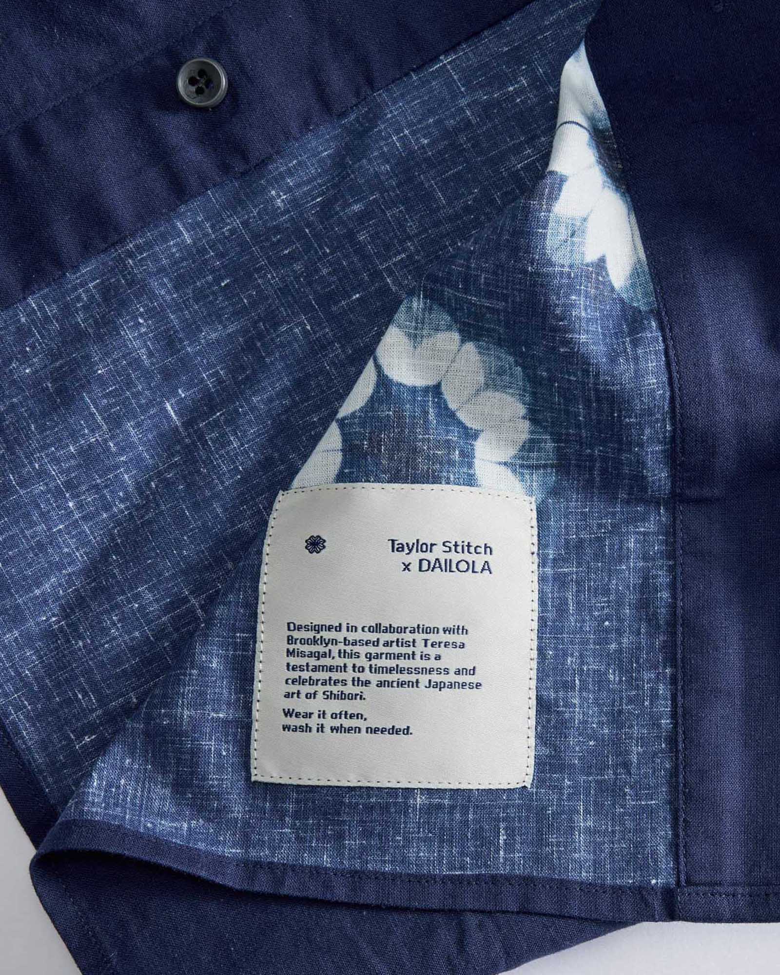 Dark Navy Geo Print Shirt H60880