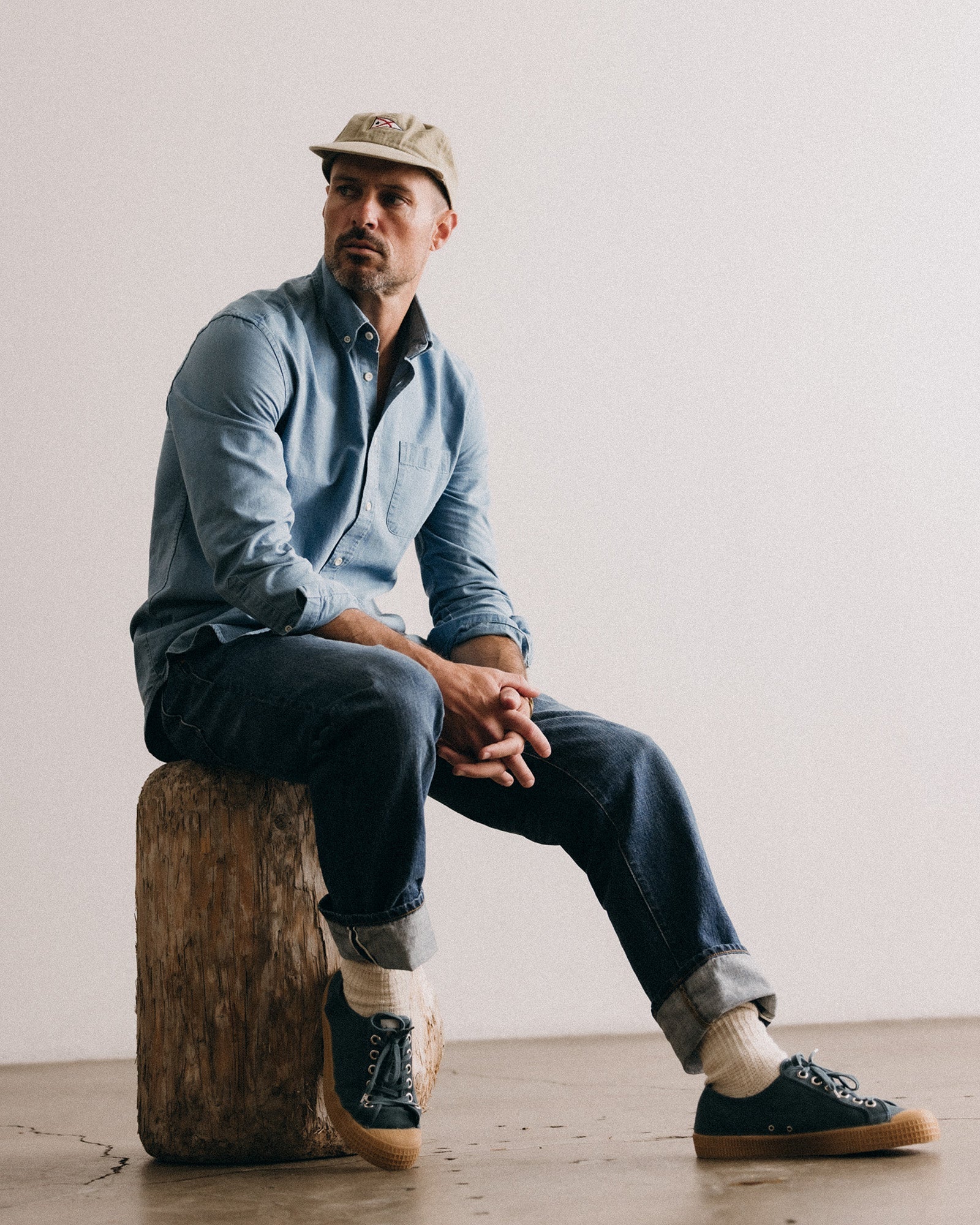 The Jack in Washed Indigo Oxford