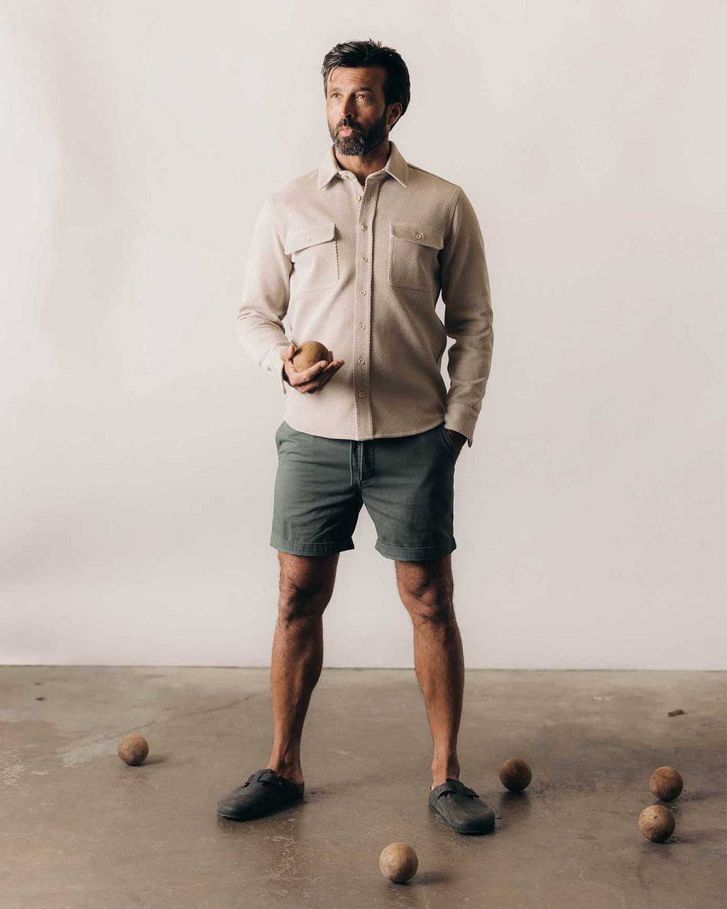 Flax Twill Shirt V337