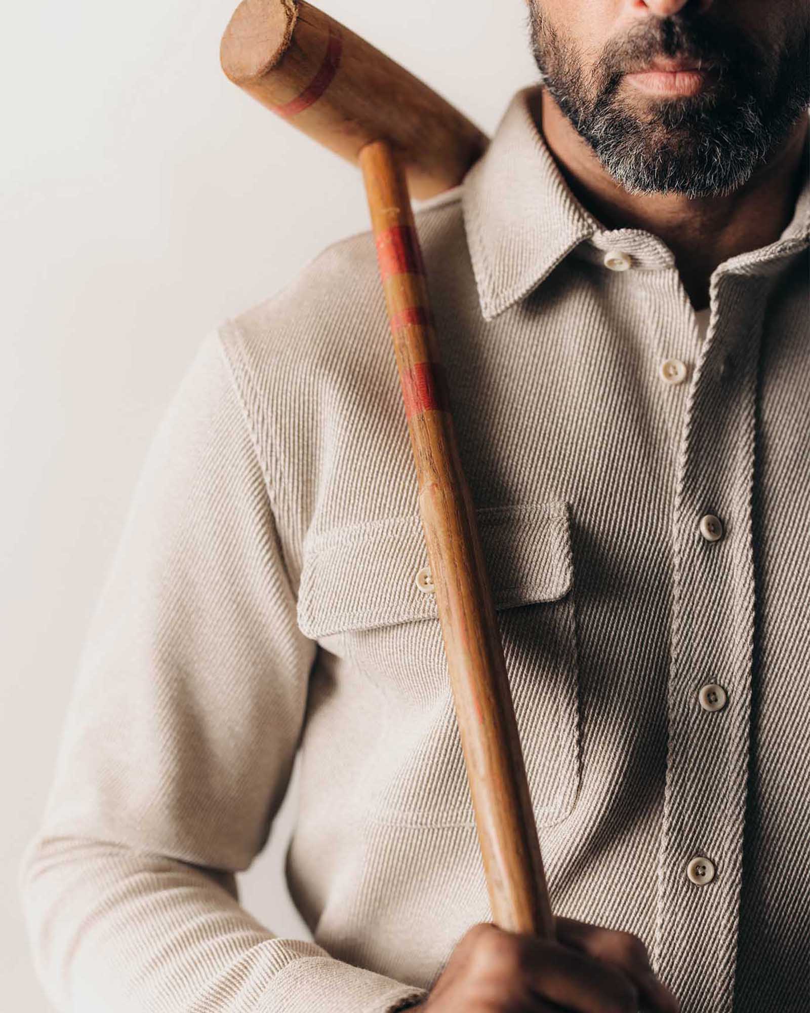 Flax Twill Shirt V337