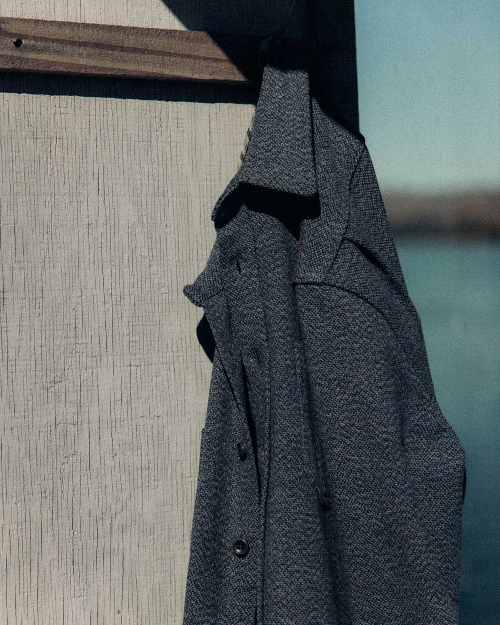 Indigo Ash Wool Canvas Utility Shirt A27719