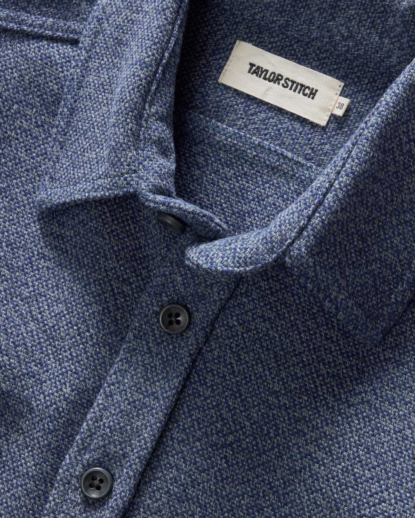 Indigo Ash Wool Canvas Utility Shirt A27719