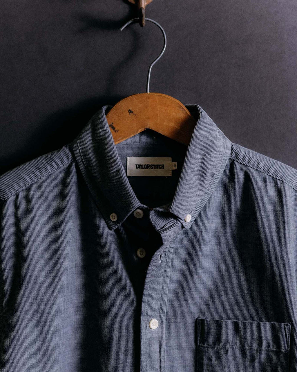 Heather Slate Pincord Jacket G762