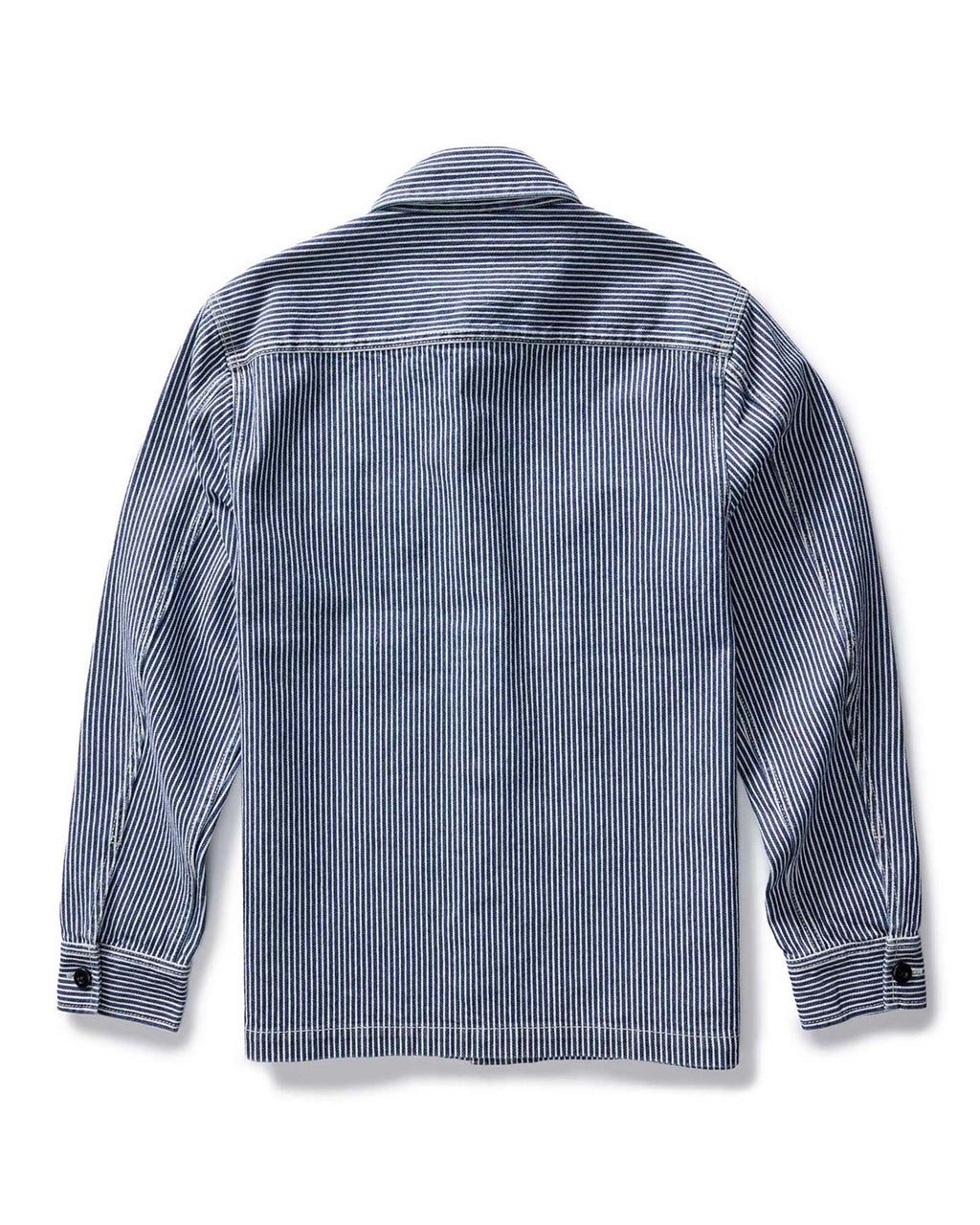 Indigo Railroad Stripe Denim Shirt W2746