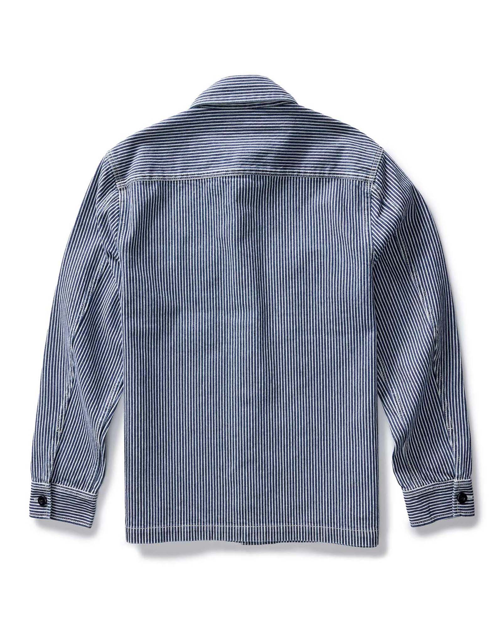 Indigo Railroad Stripe Denim Shirt W2746