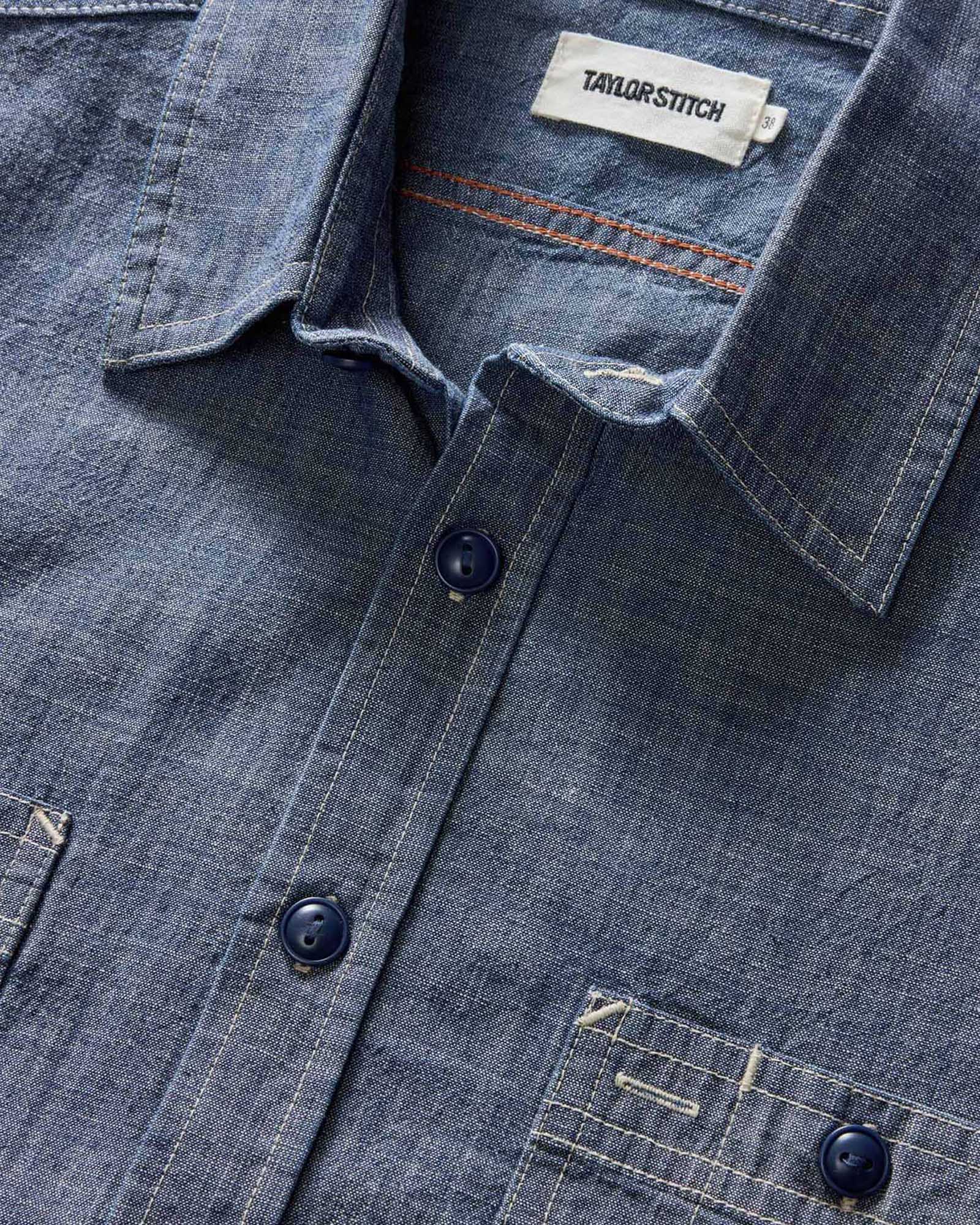 Indigo Selvedge Chambray Utility Shirt X205600