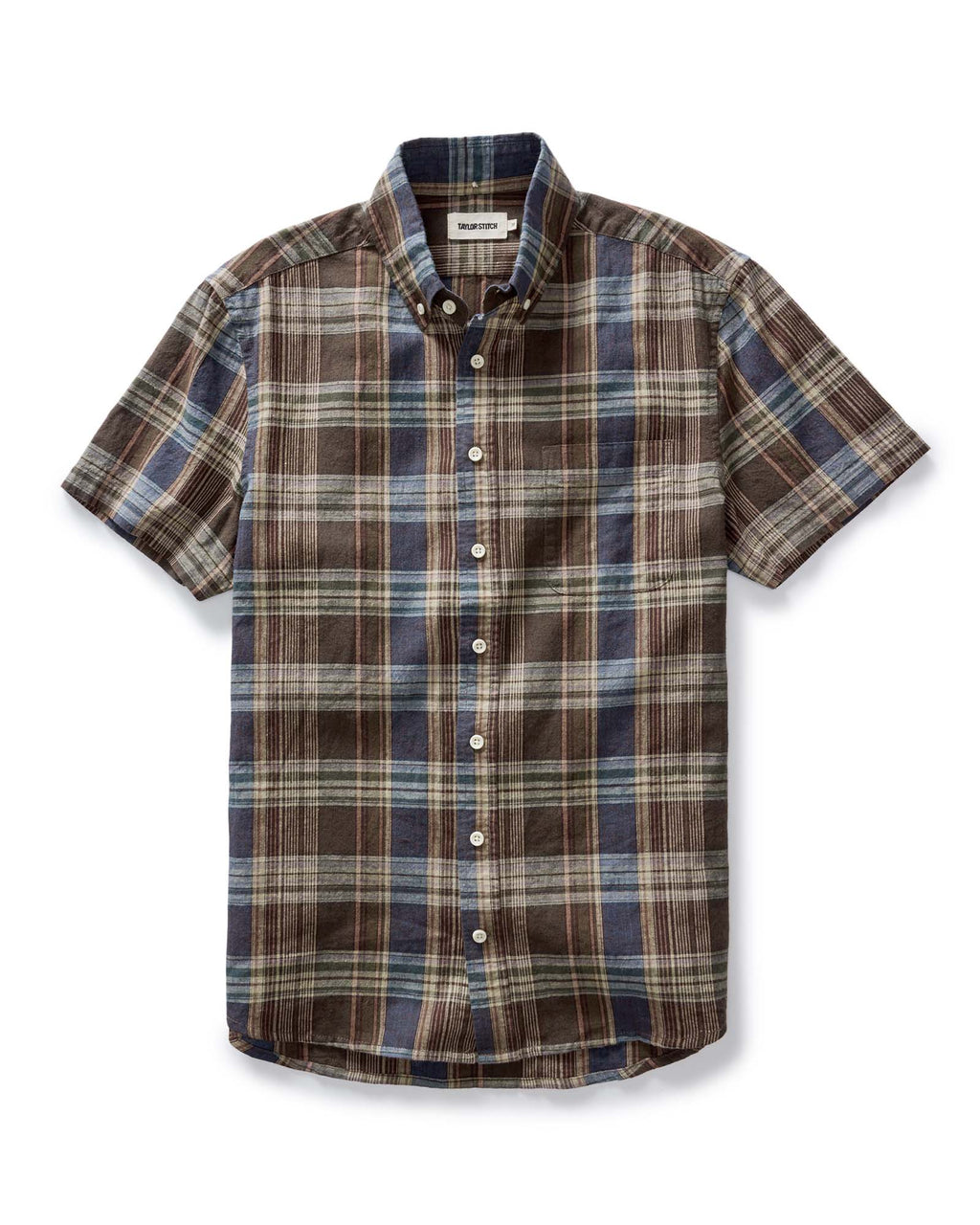 Atlantic Blue Plaid Short Sleeve Jacket X4679