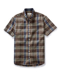Atlantic Blue Plaid Short Sleeve Jacket X4679