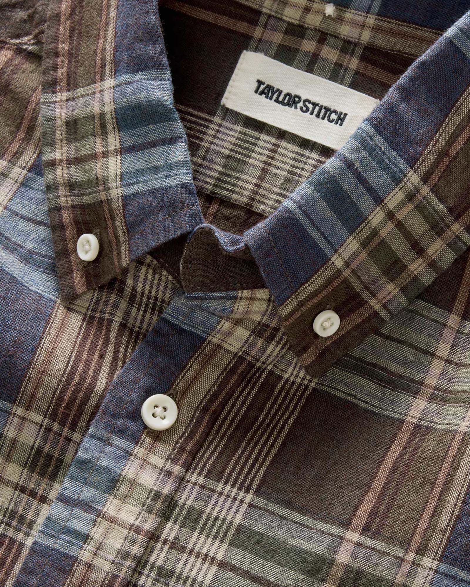 Atlantic Blue Plaid Short Sleeve Jacket X4679