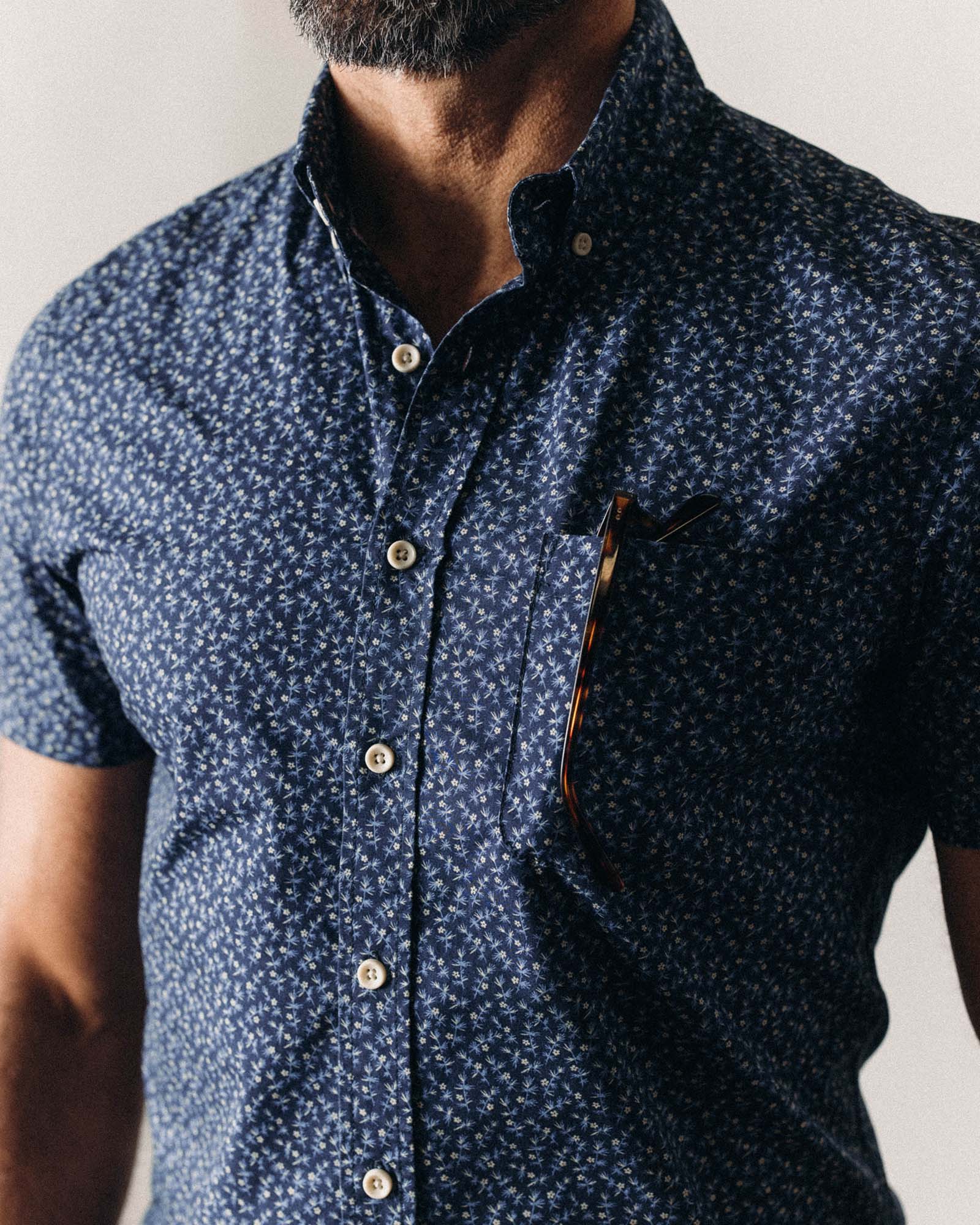 Falling Floral Short Sleeve Jacket I5962