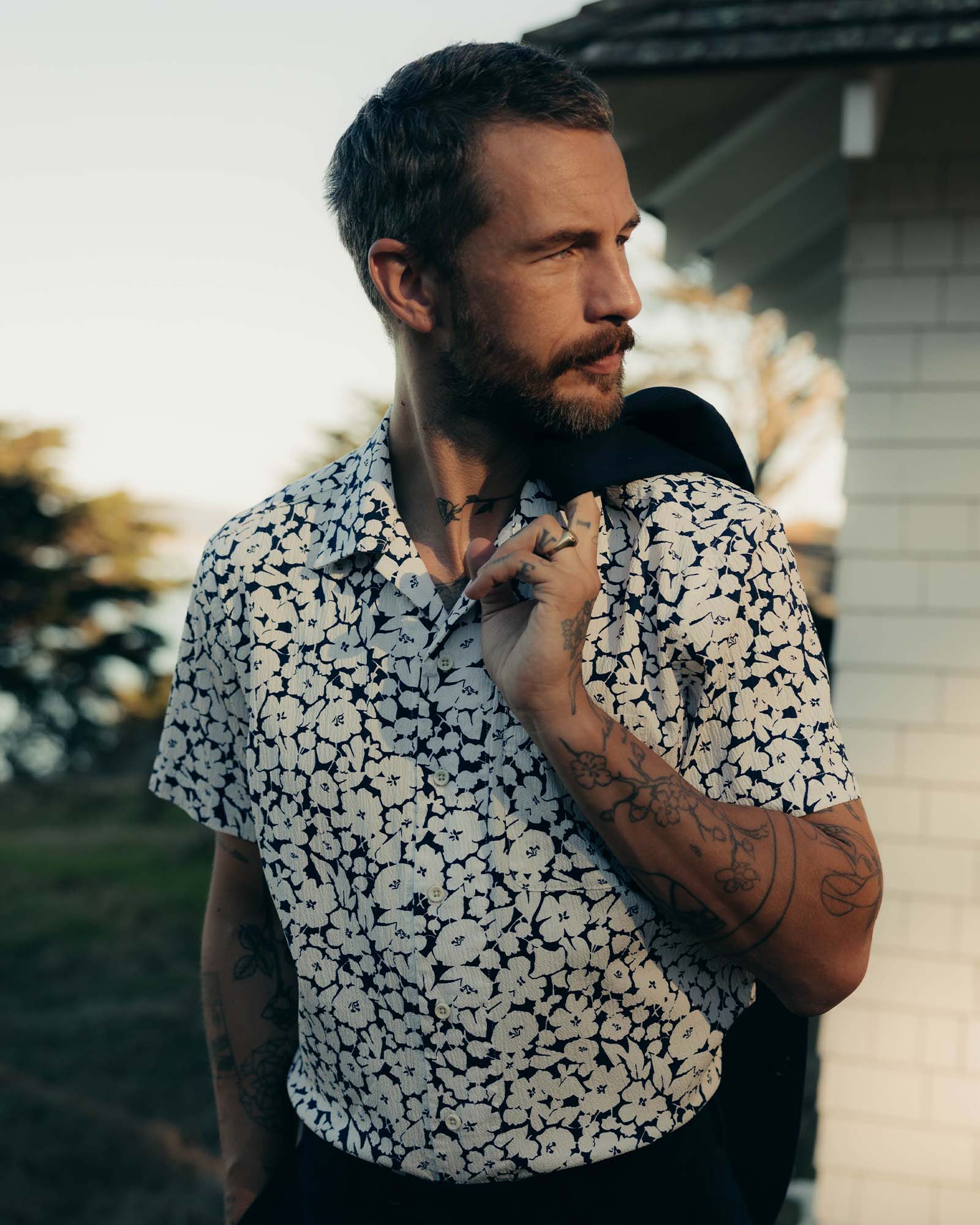 Shadow Floral Shirt N535