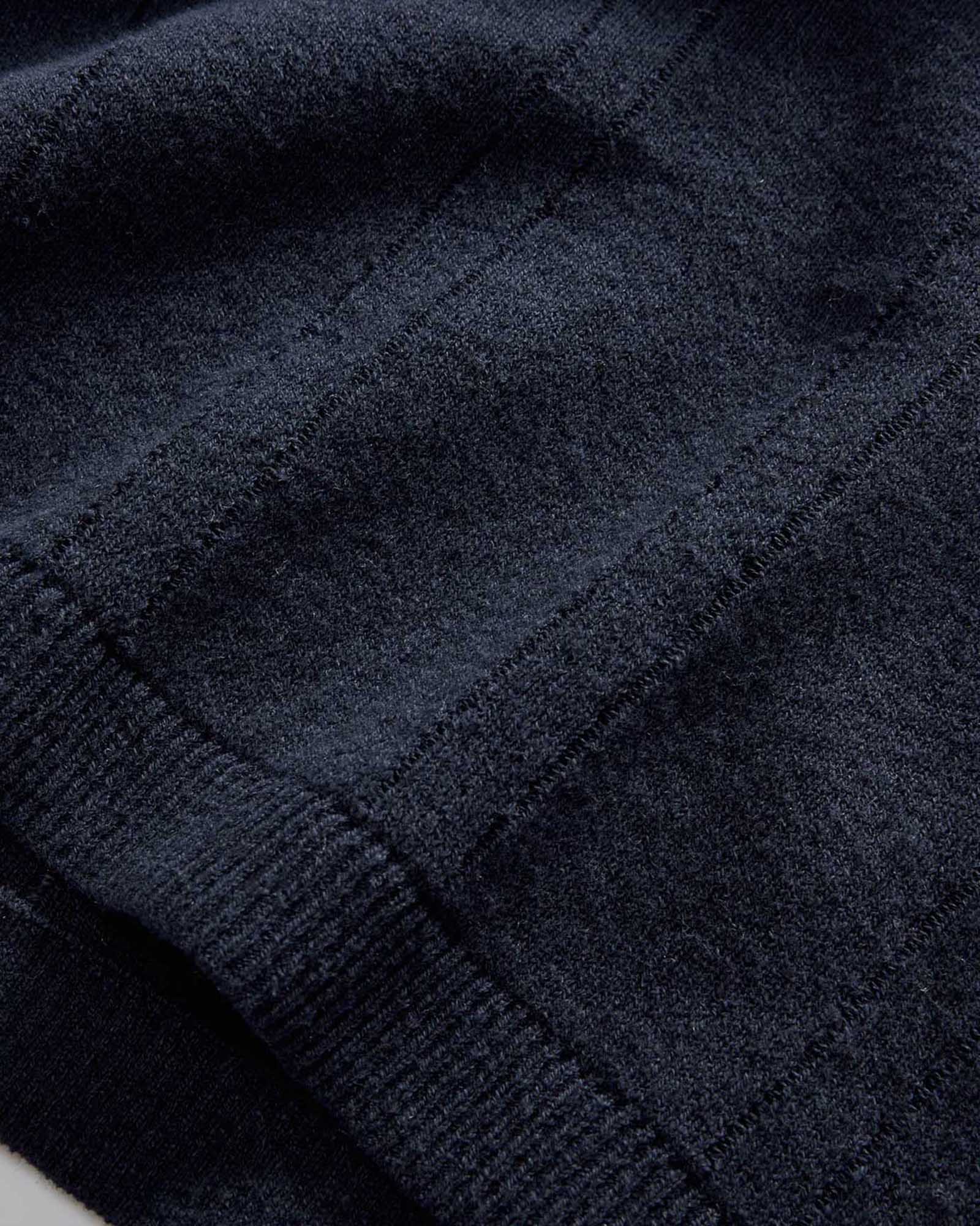 Dark Navy Rib Sweater Polo O57467