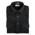 Charcoal Donegal Wool Shirt Jacket Q357619