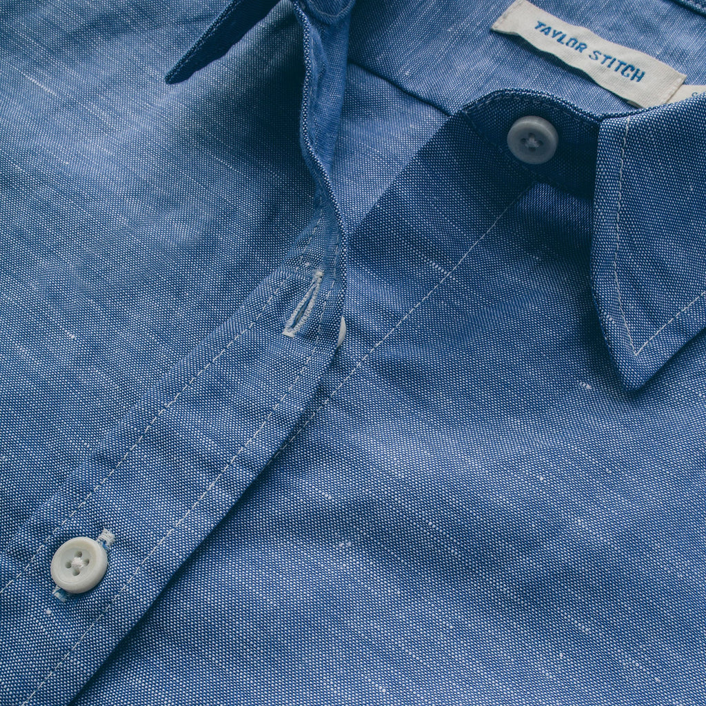 Azure Cotton & Linen Dress U849002