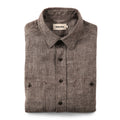 Brown Hemp Chambray Shirt W89059