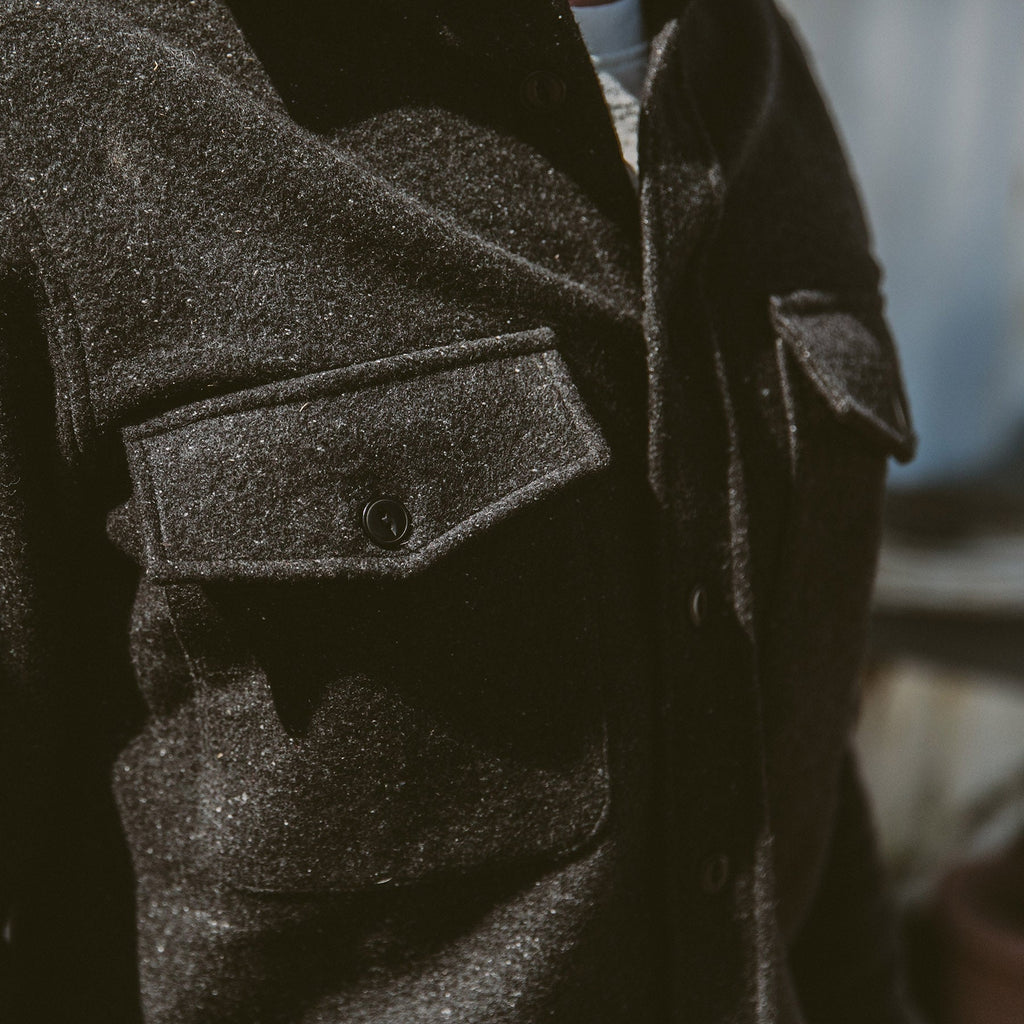 The Maritime Shirt Jacket in Charcoal