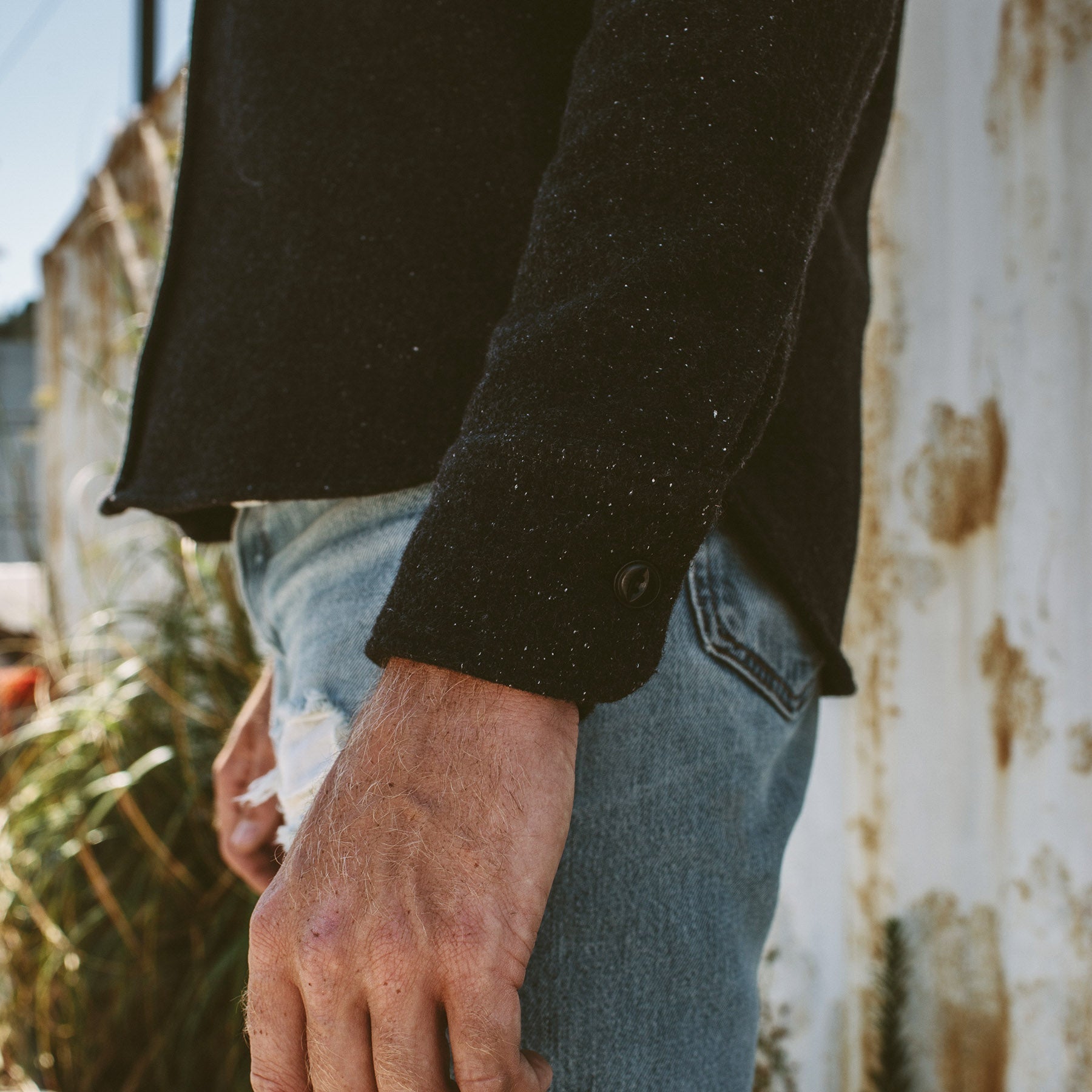 The Maritime Shirt Jacket in Charcoal