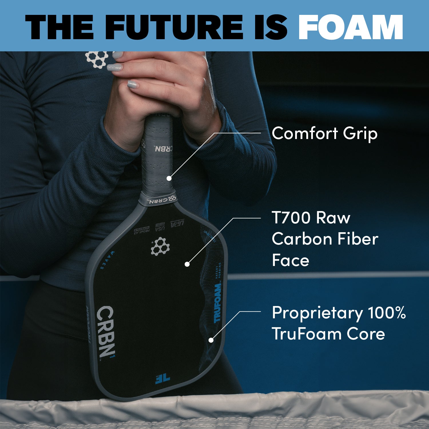 CRBN¹ TruFoam Waves (Elongated, Long Handle)