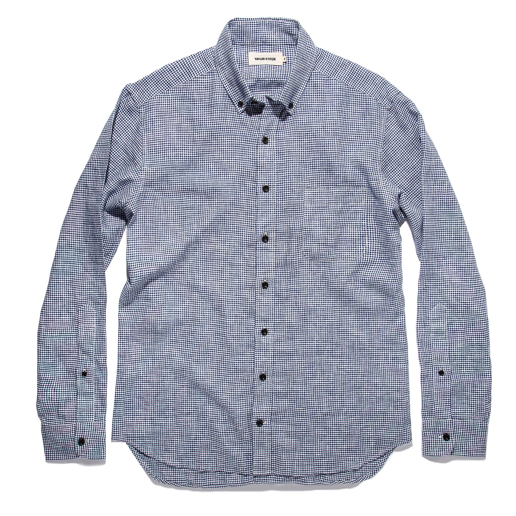 Navy Mini Gingham Linen Jack N71994
