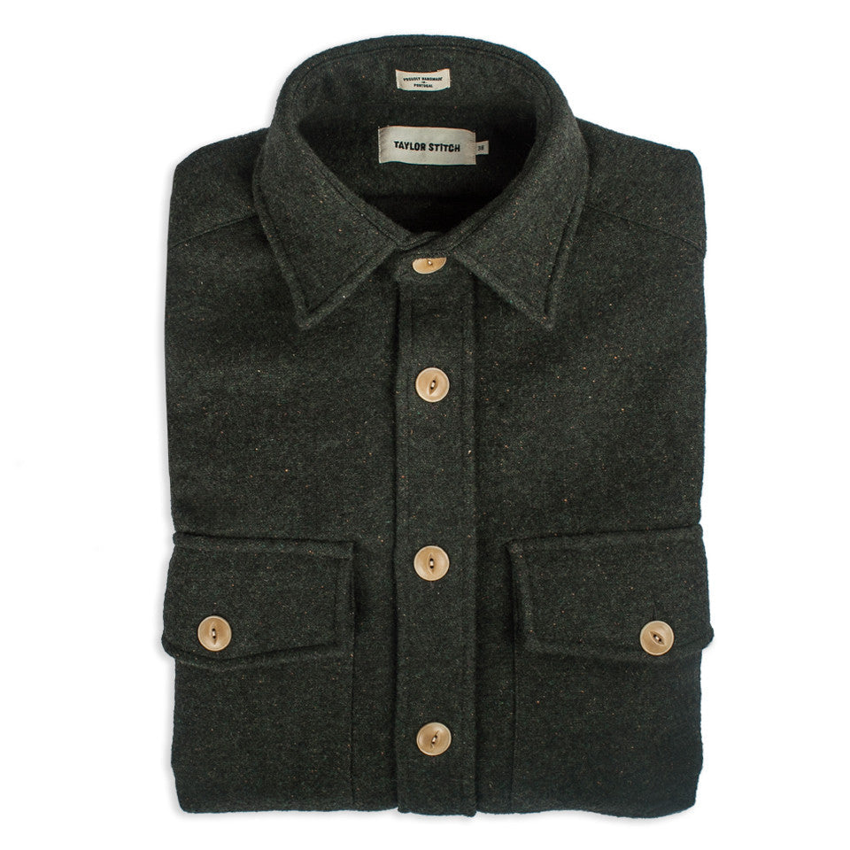 Moss Donegal Wool Shirt Jacket Z918922