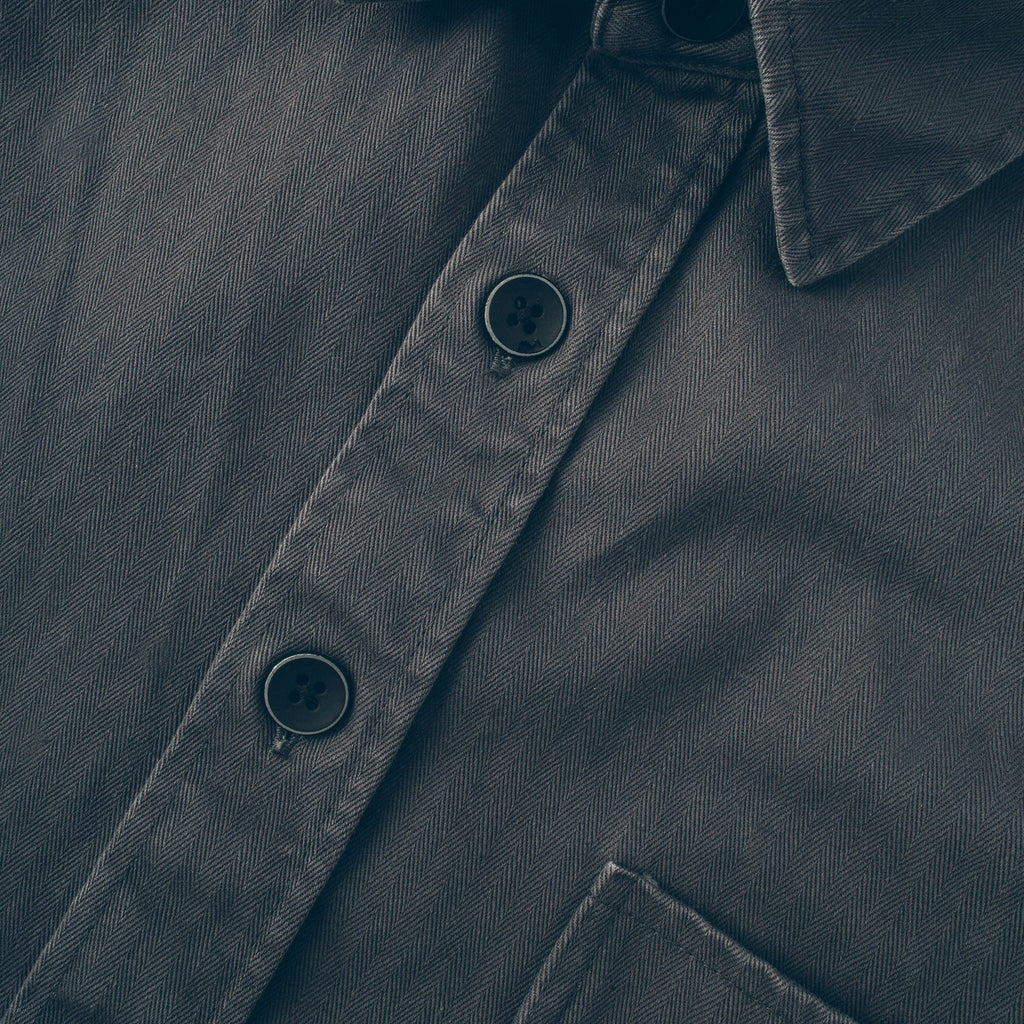 The Mechanic in Washed Charcoal Herringbone