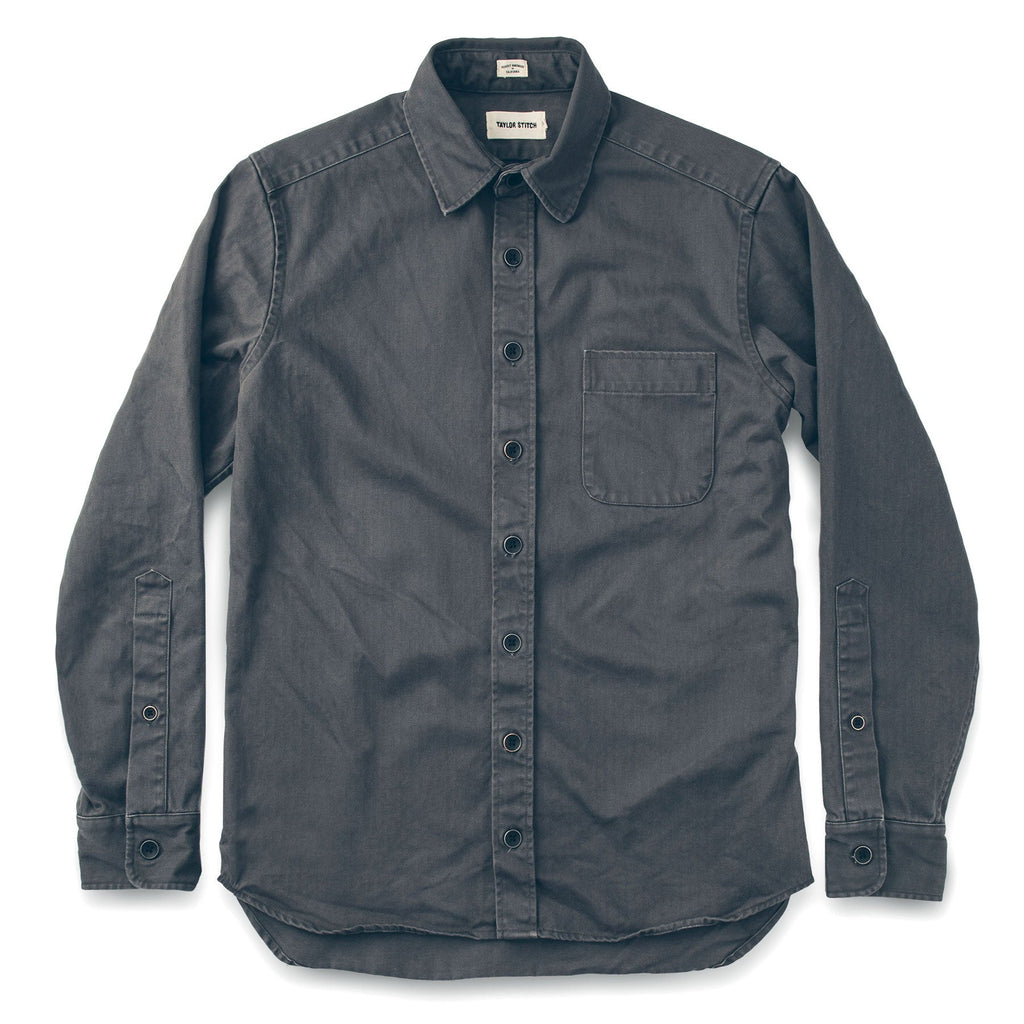 The Mechanic in Washed Charcoal Herringbone
