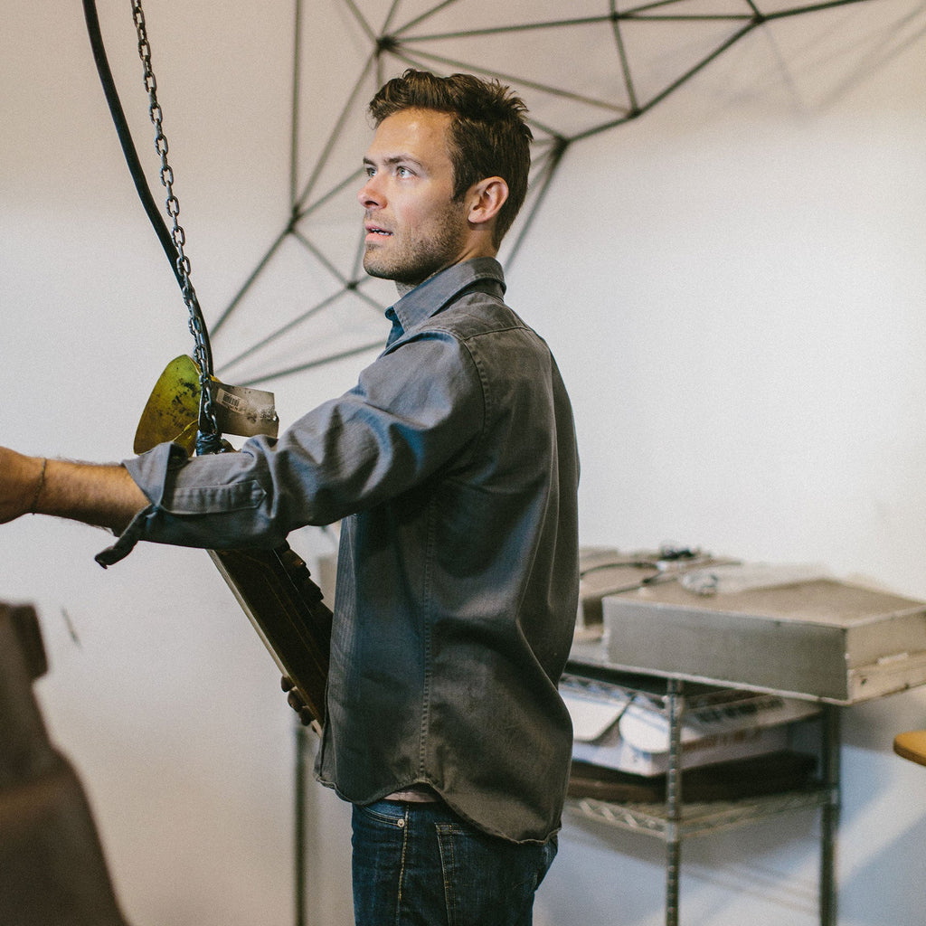 The Mechanic in Washed Charcoal Herringbone