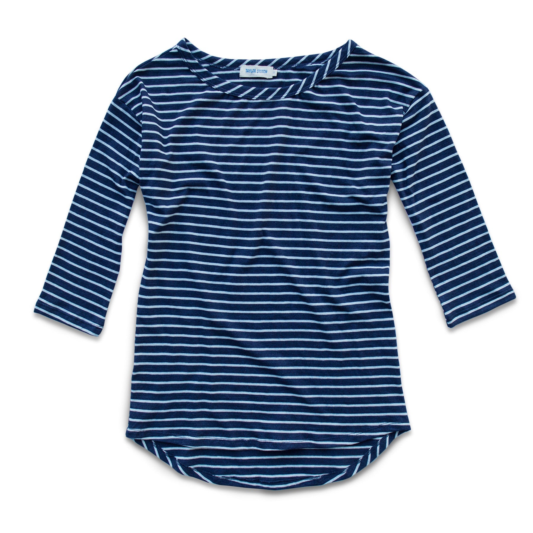 Indigo & White Stripe Dress Q47801