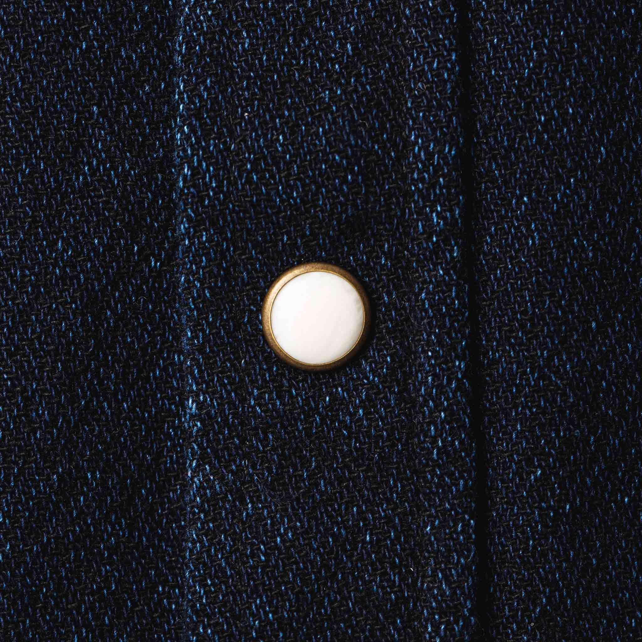 The Western Shirt in Indigo Crepe
